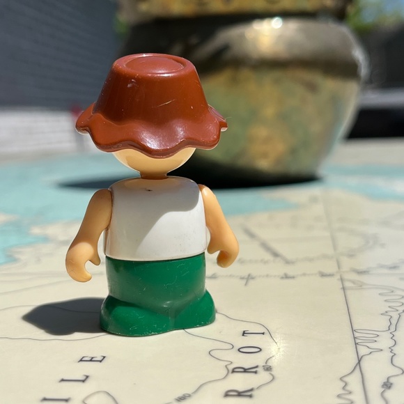 Vintage Posable Little People Man with Moustache & Hat - Picture 4 of 4